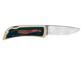 Matt Stothart Scrimshaw - Whale and Squid Scrimshaw Knife