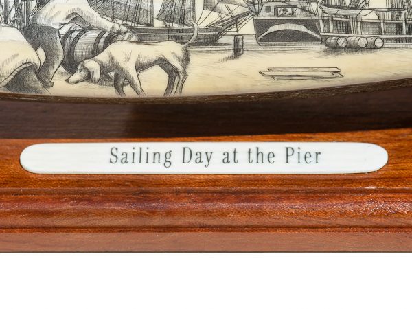 Salman Rashidi Scrimshaw - Sailing Day at the Pier