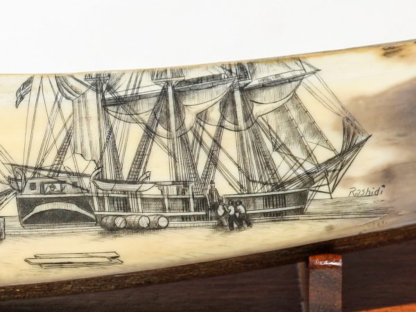 Salman Rashidi Scrimshaw - Sailing Day at the Pier