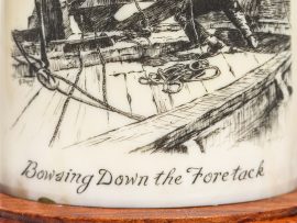 Gerry Dupont Scrimshaw - Bowsing Down the Foretack