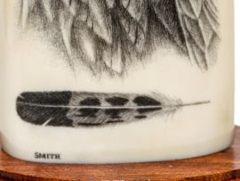 David Smith Scrimshaw - Awesome Golden Eagle