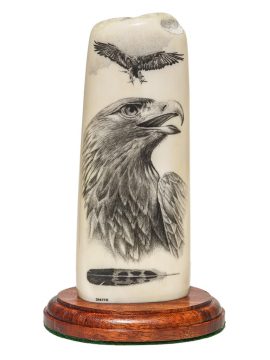 David Smith Scrimshaw - Awesome Golden Eagle