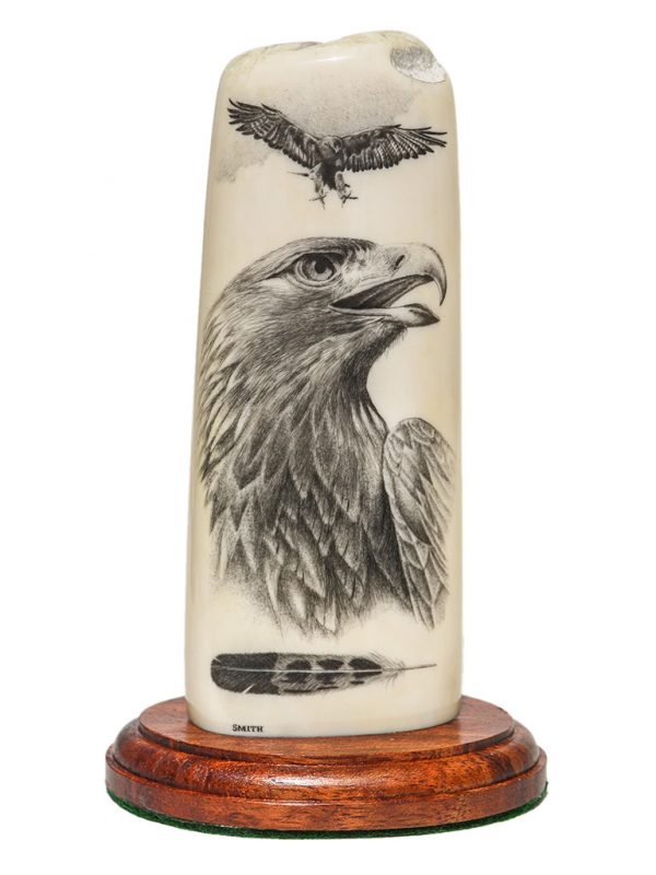 David Smith Scrimshaw - Awesome Golden Eagle