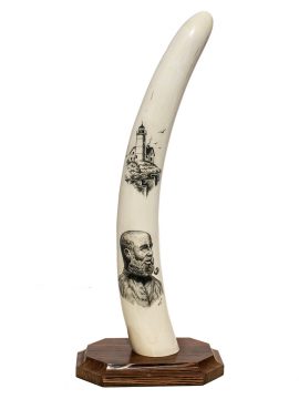 F Barcelos Scrimshaw - Ancient Mariner Reminisces