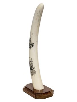 F Barcelos Scrimshaw - Ancient Mariner Reminisces