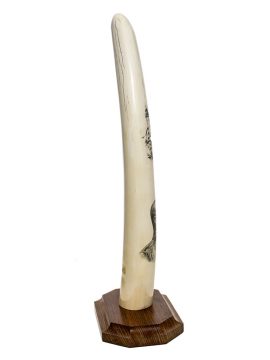 F Barcelos Scrimshaw - Ancient Mariner Reminisces