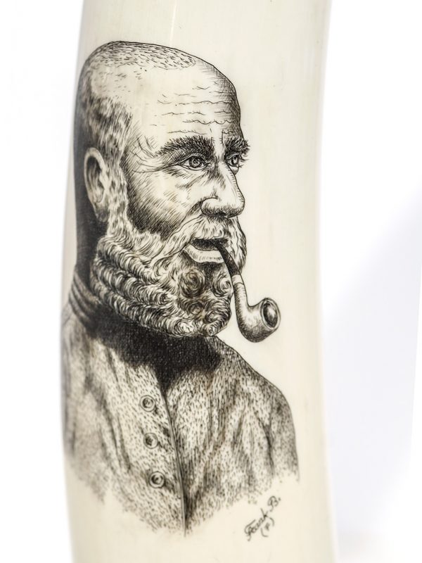 F Barcelos Scrimshaw - Ancient Mariner Reminisces