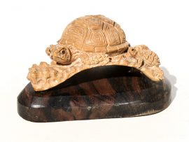 Unknown Carver - Sea Turtle and Small One