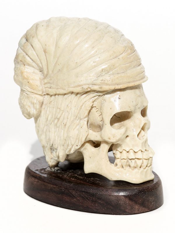 Unknown Carver - Pirate Skull with Cap