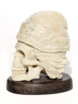 Unknown Carver - Pirate Skull with Cap