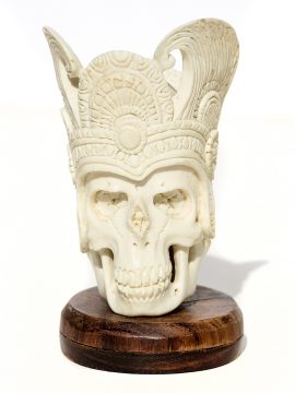 Unknown Carver - Skull with Helmet