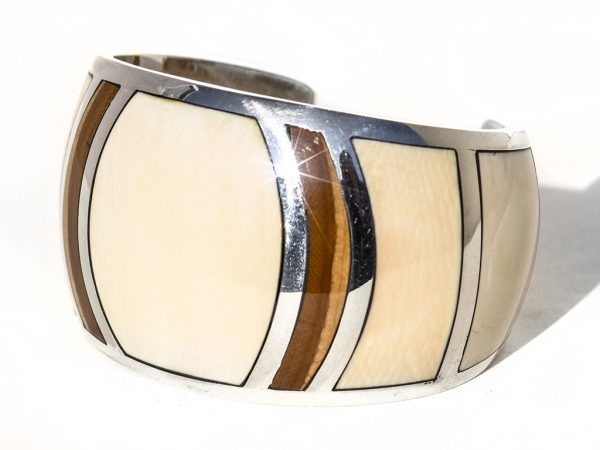 David Becker - Mammoth Ivory Sterling Bracelet