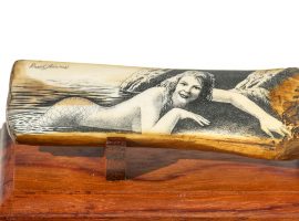 David Adams Scrimshaw - Smiling Mermaid