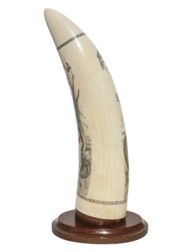 David Pudelwitts Scrimshaw - St. George vs Dragon