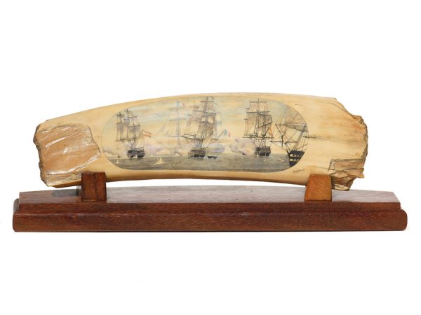 David Adams Scrimshaw - Naval Battle Commences