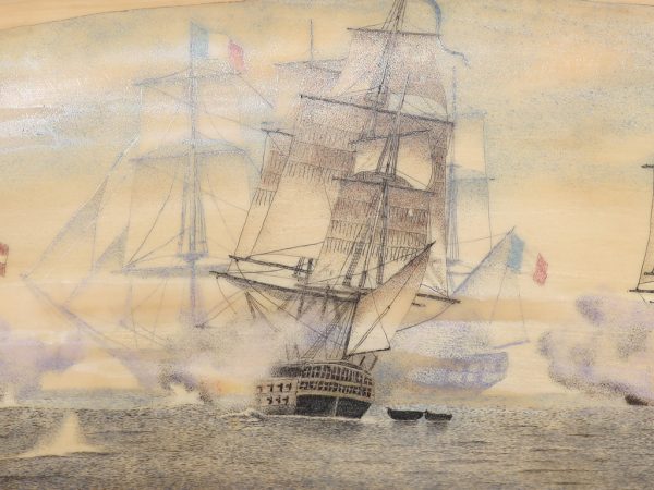 David Adams Scrimshaw - Naval Battle Commences