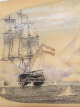 David Adams Scrimshaw - Naval Battle Commences