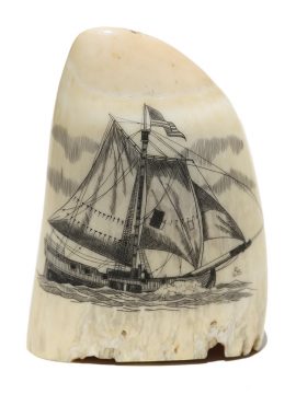 R.B. Scrimshaw - Sailing Ship at Sea