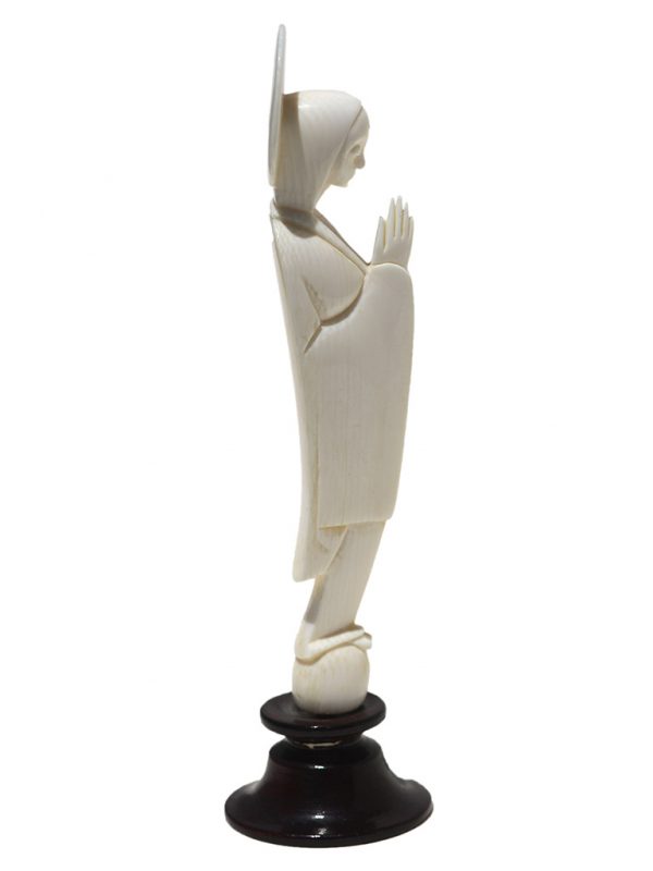 Unknown Artist - Carved Ivory Praying Nun