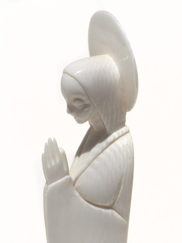 Unknown Artist - Carved Ivory Praying Nun