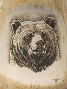 John Majak Scrimshaw - Big Head Grizzly