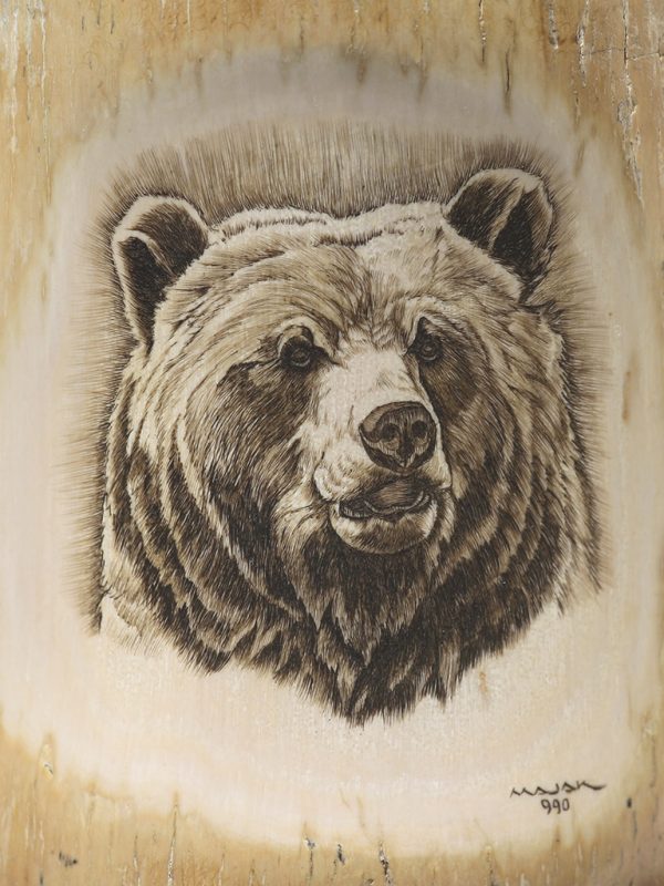 John Majak Scrimshaw - Big Head Grizzly