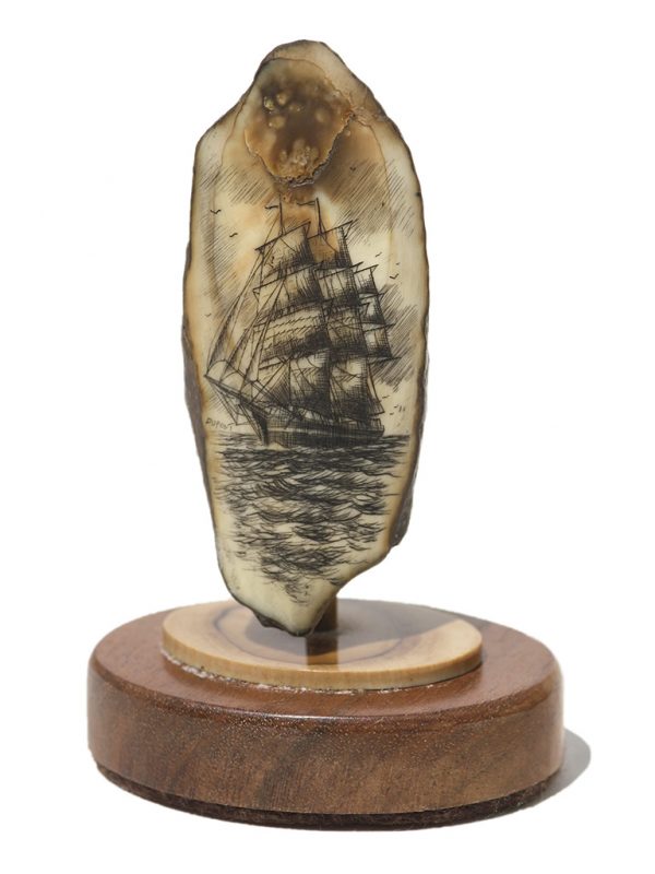 Gerry Dupont Scrimshaw - San Francisco Bound Clipper