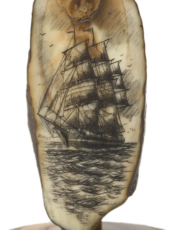 Gerry Dupont Scrimshaw - San Francisco Bound Clipper