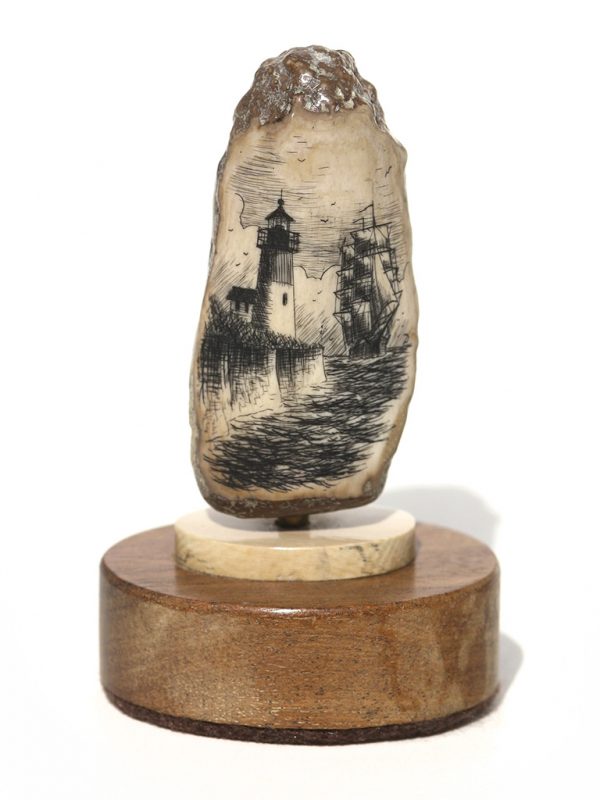 Gerry Dupont Scrimshaw - Clipper Coming Home