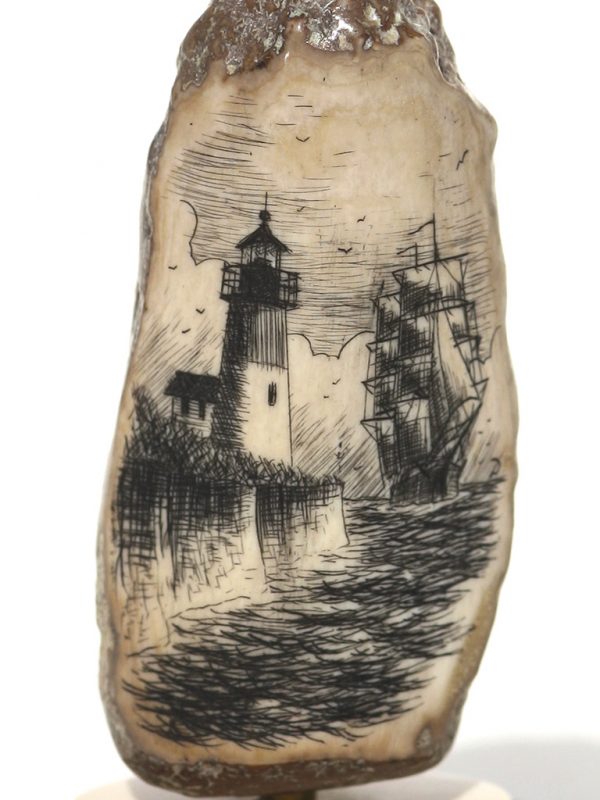 Gerry Dupont Scrimshaw - Clipper Coming Home