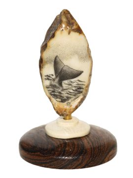 Ray Peters Scrimshaw - Disappearing Whale Fluke