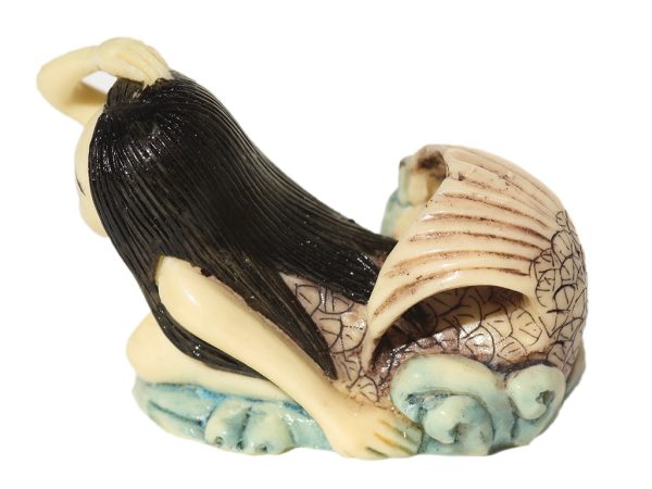 Unknown Carver - Beautiful Mermaid Netsuke (Oxbone)