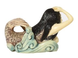 Unknown Carver - Beautiful Mermaid Netsuke (Oxbone)