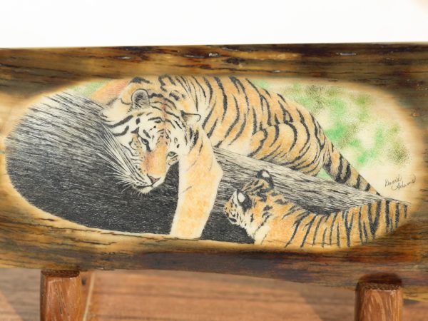 David Adams Scrimshaw - Bengal Mother and Cub