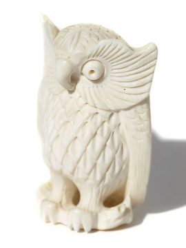 Unknown Carver - Big Feather Owl Netsuke