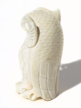 Unknown Carver - Big Feather Owl Netsuke