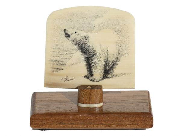 David Adams Scrimshaw - Polar Bear in Mist