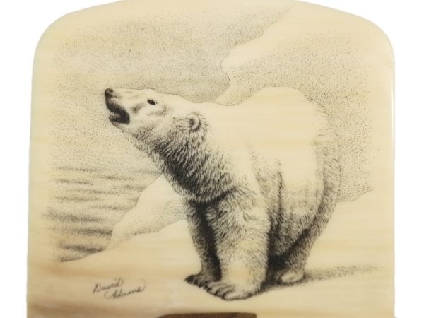 David Adams Scrimshaw - Polar Bear in Mist
