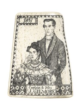Captain and Mrs. J. Gilmore - Scrimshaw Collector