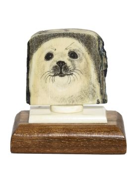 David Smith Scrimshaw - Harp Seal Pup