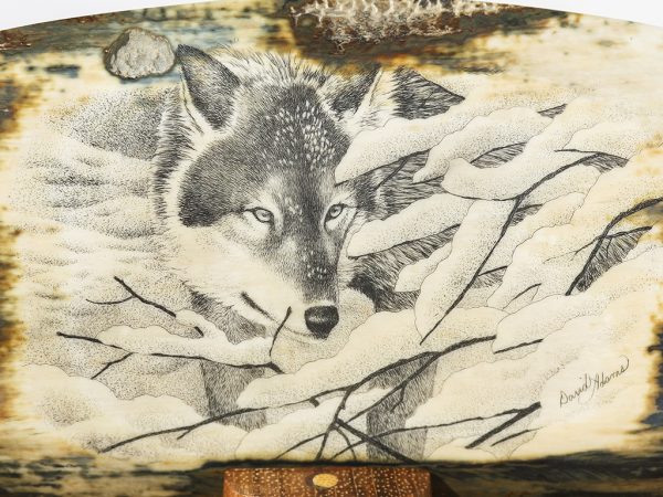 David Adams Scrimshaw - Winter Wolf Hunting