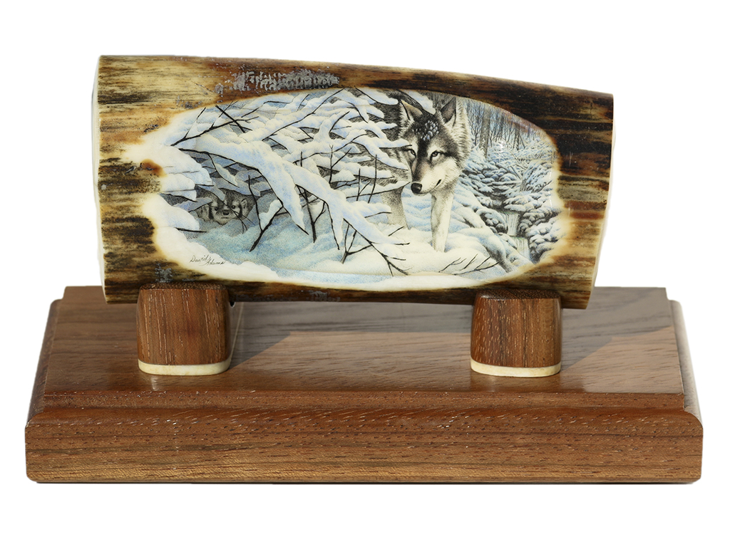 David Adams Scrimshaw - Wolf in Winter