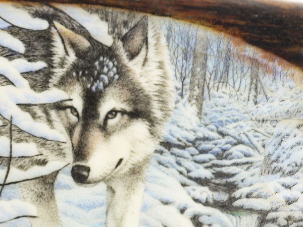 David Adams Scrimshaw - Wolf in Winter