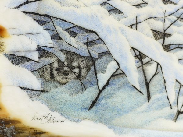 David Adams Scrimshaw - Wolf in Winter