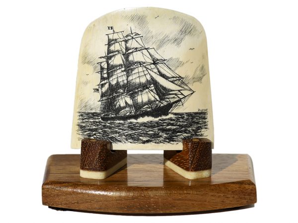 Gerry Dupont Scrimshaw - Clipper Bound for SF