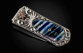 William Henry Blue Water Money Clip