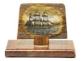 Gerry Dupont Scrimshaw - C.W. Morgan at Sea