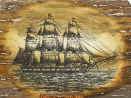 Gerry Dupont Scrimshaw - C.W. Morgan at Sea