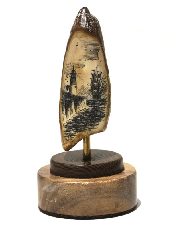 Gerry Dupont Scrimshaw - Returning Clipper Ship