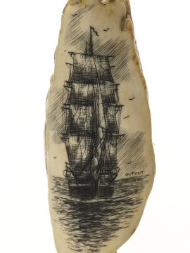 Gerry Dupont Scrimshaw - Morgan Returning Home